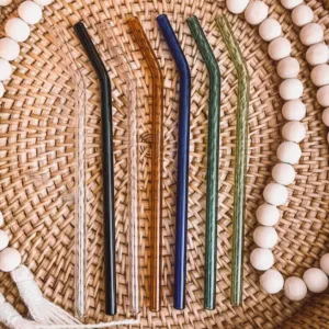 GLASS BENT STRAW