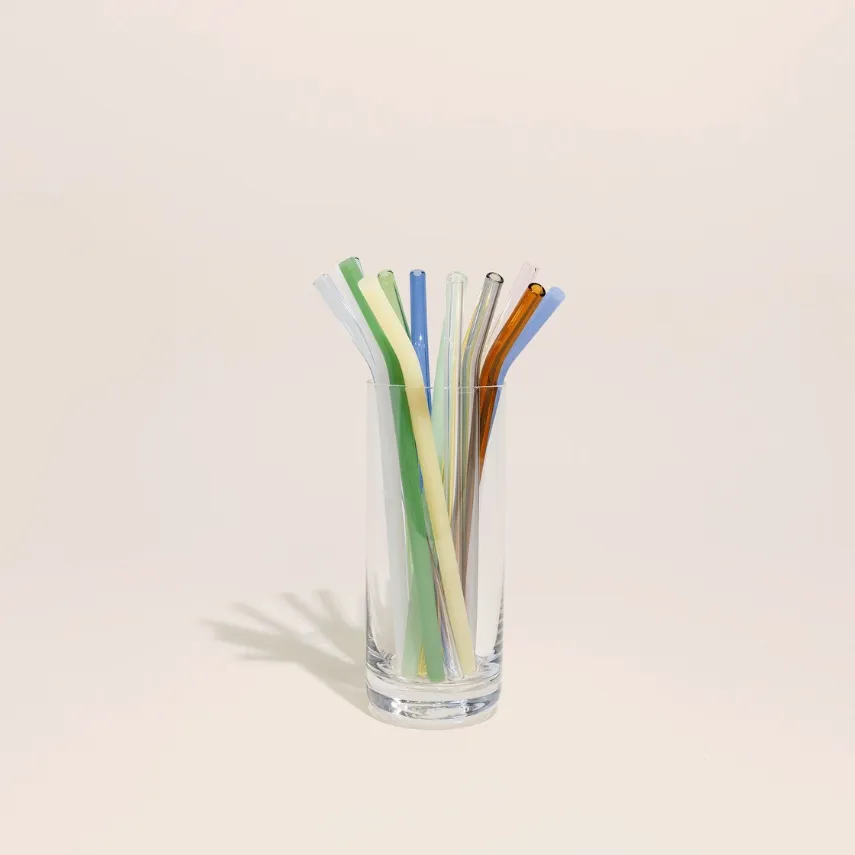 GLASS BENT STRAW