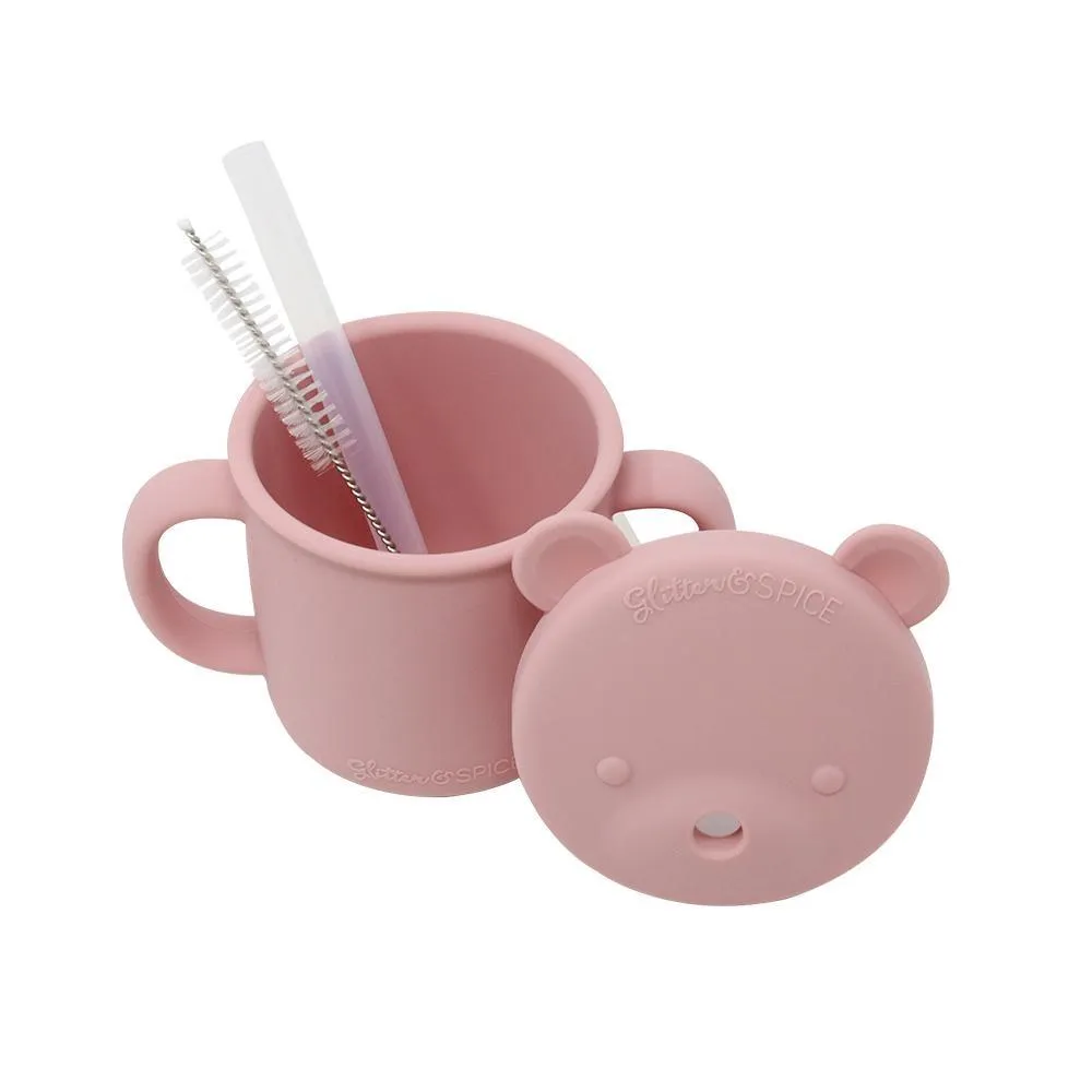 Glitter & Spice Silicone Bear Cup (Black) - DISC