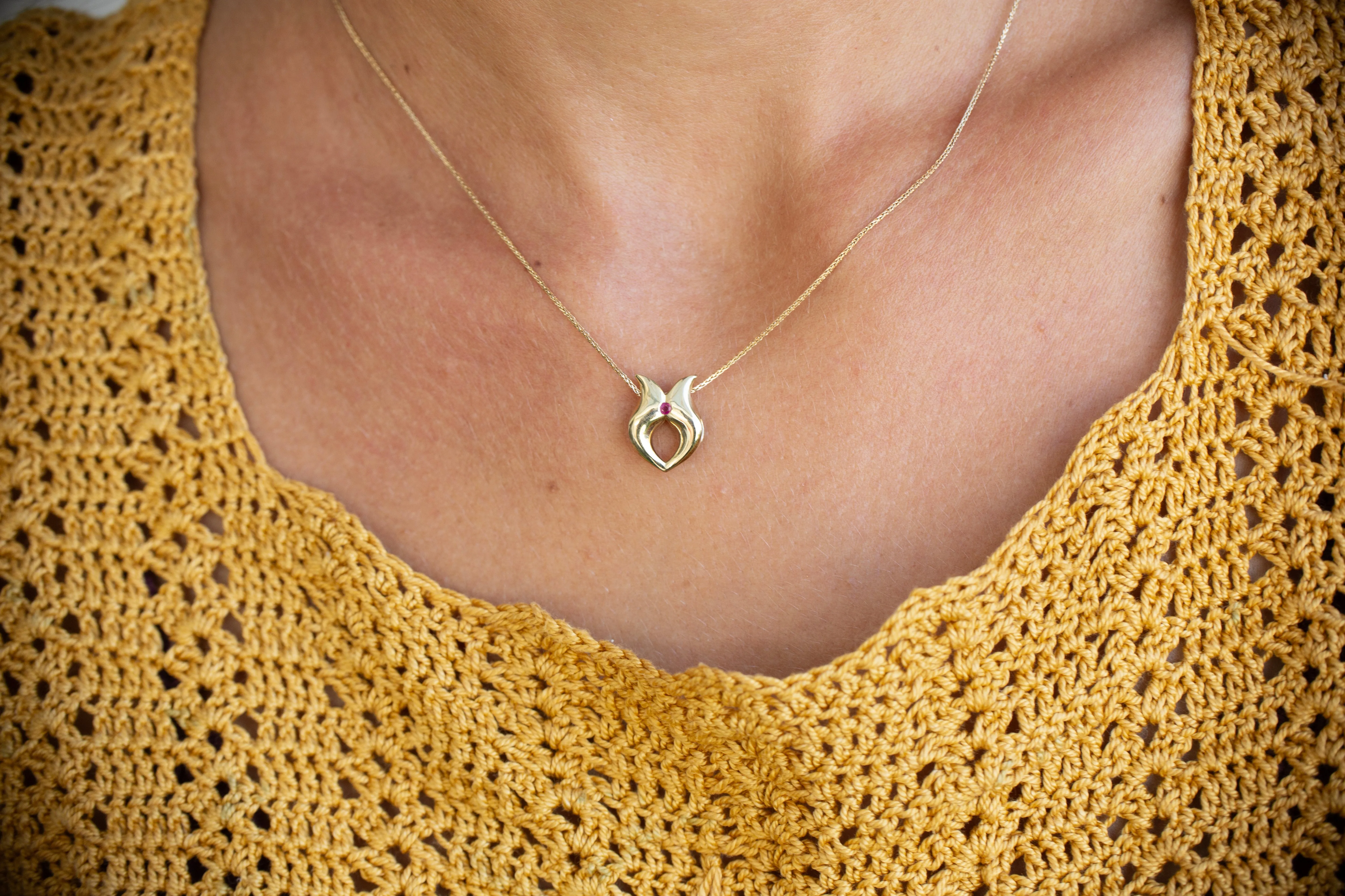 Gold Lady Love Necklace