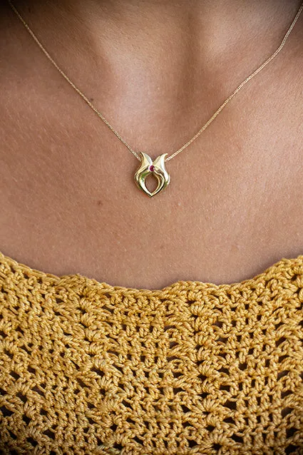 Gold Lady Love Necklace