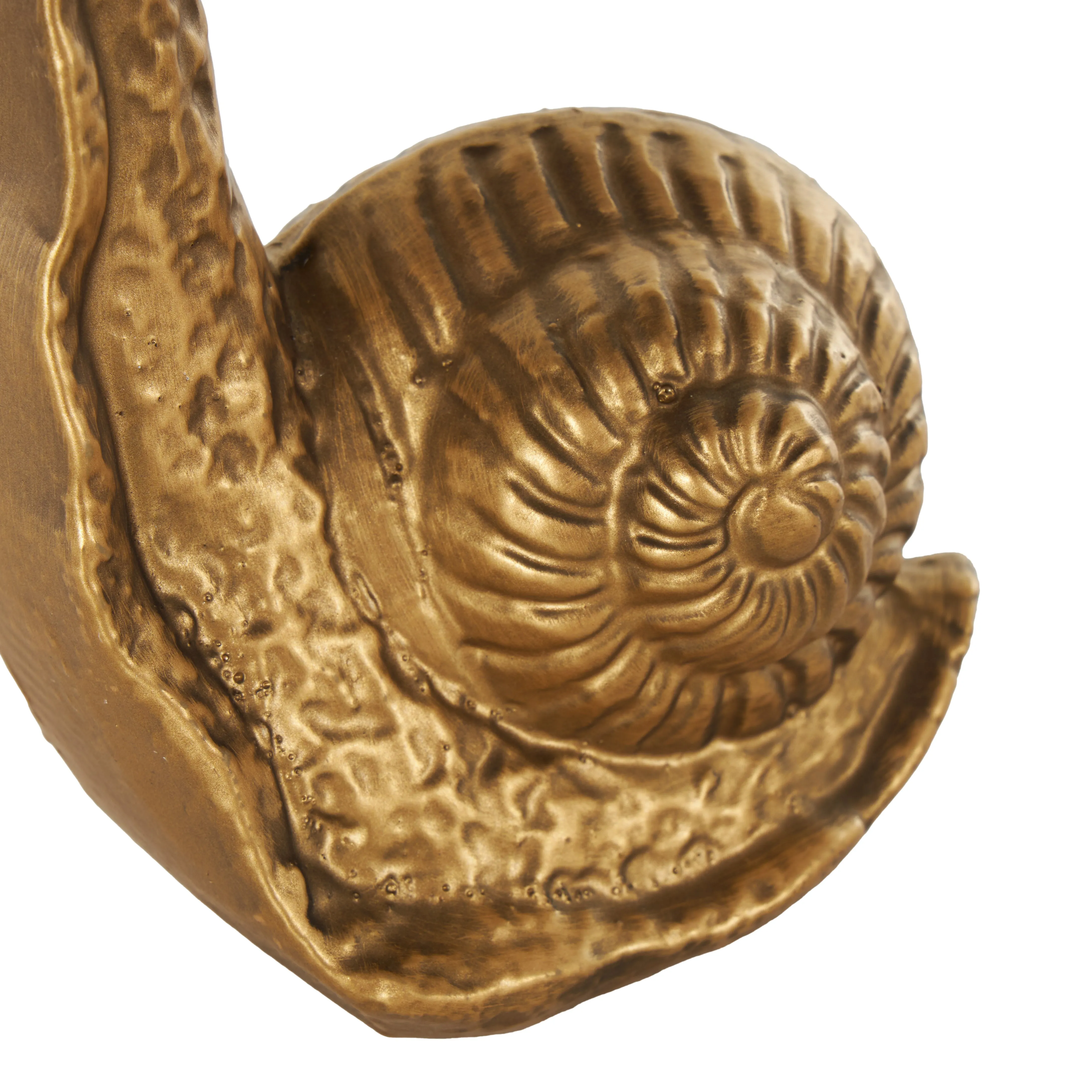 GOLDEN SNAIL BOOKENDS