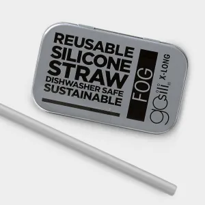 GoSili - Fog - Extra Long Straw Tin