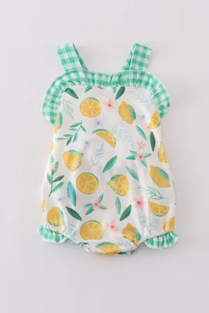 Green Lemon Pirnt Girl Bubble