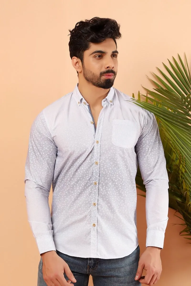 Grey Casual Shirt FS Slim Fit