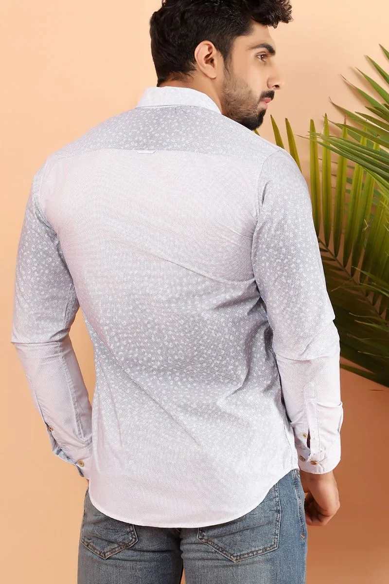 Grey Casual Shirt FS Slim Fit
