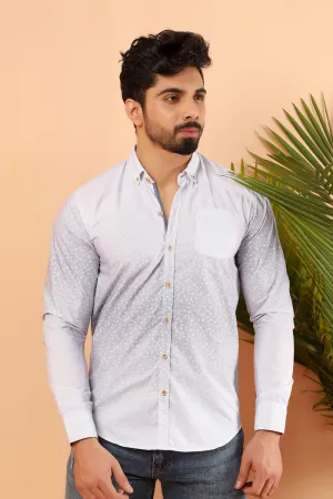 Grey Casual Shirt FS Slim Fit