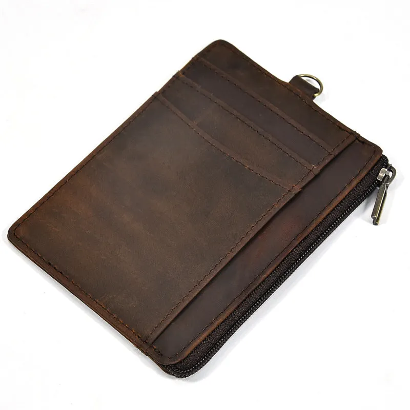 Groomsmen Gift Personalized Leather Money Clip Chain Card Holder
