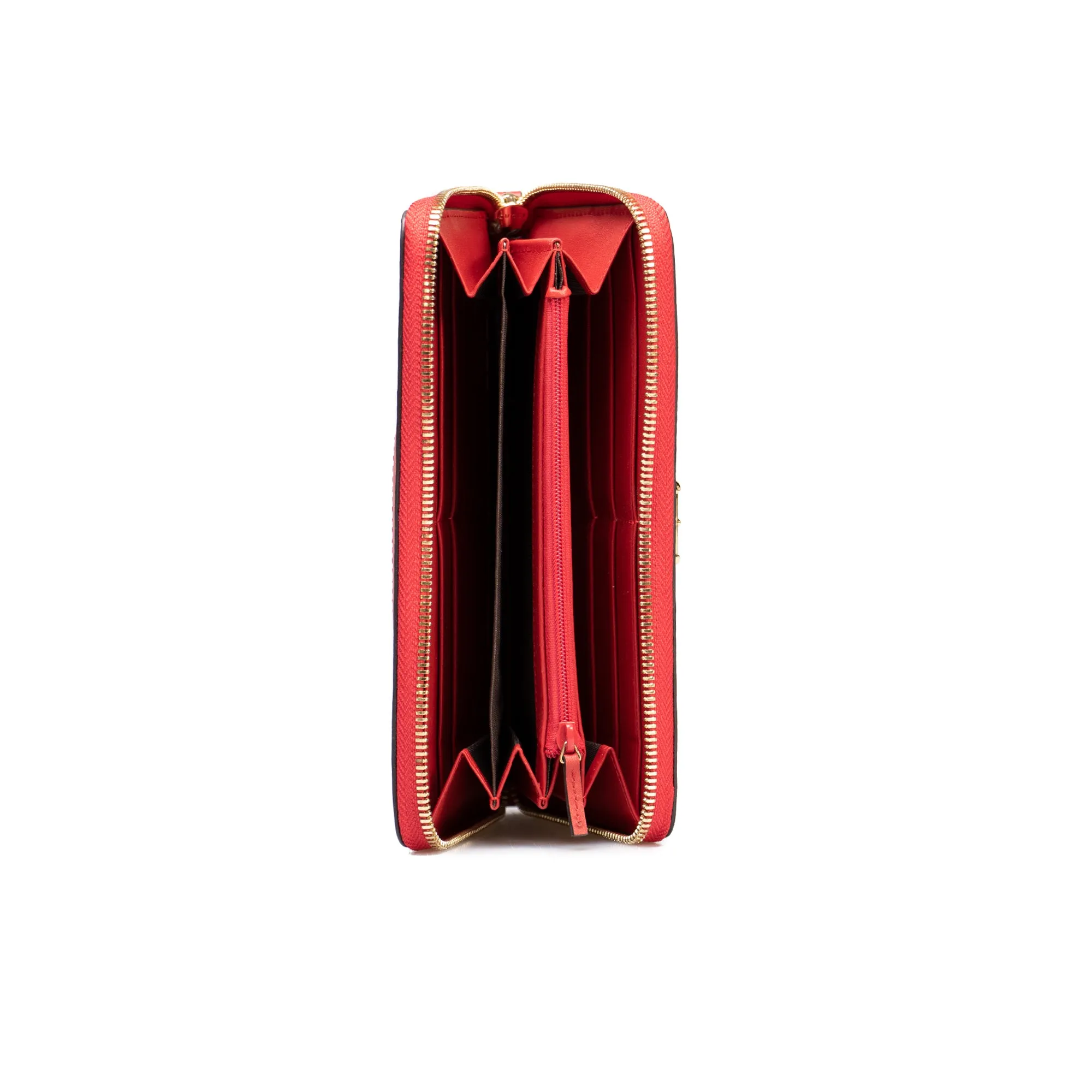 Gucci Sylvie Red Zip Around Wallet