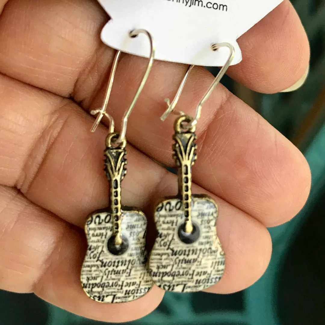 Guitar Earrings