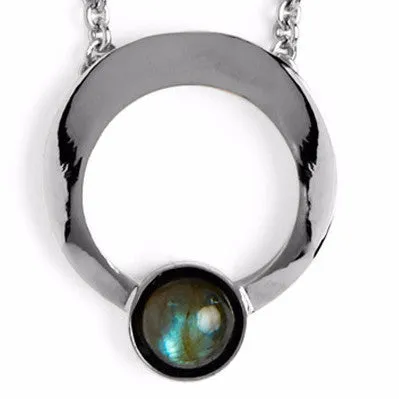 Halo Necklace in Silver