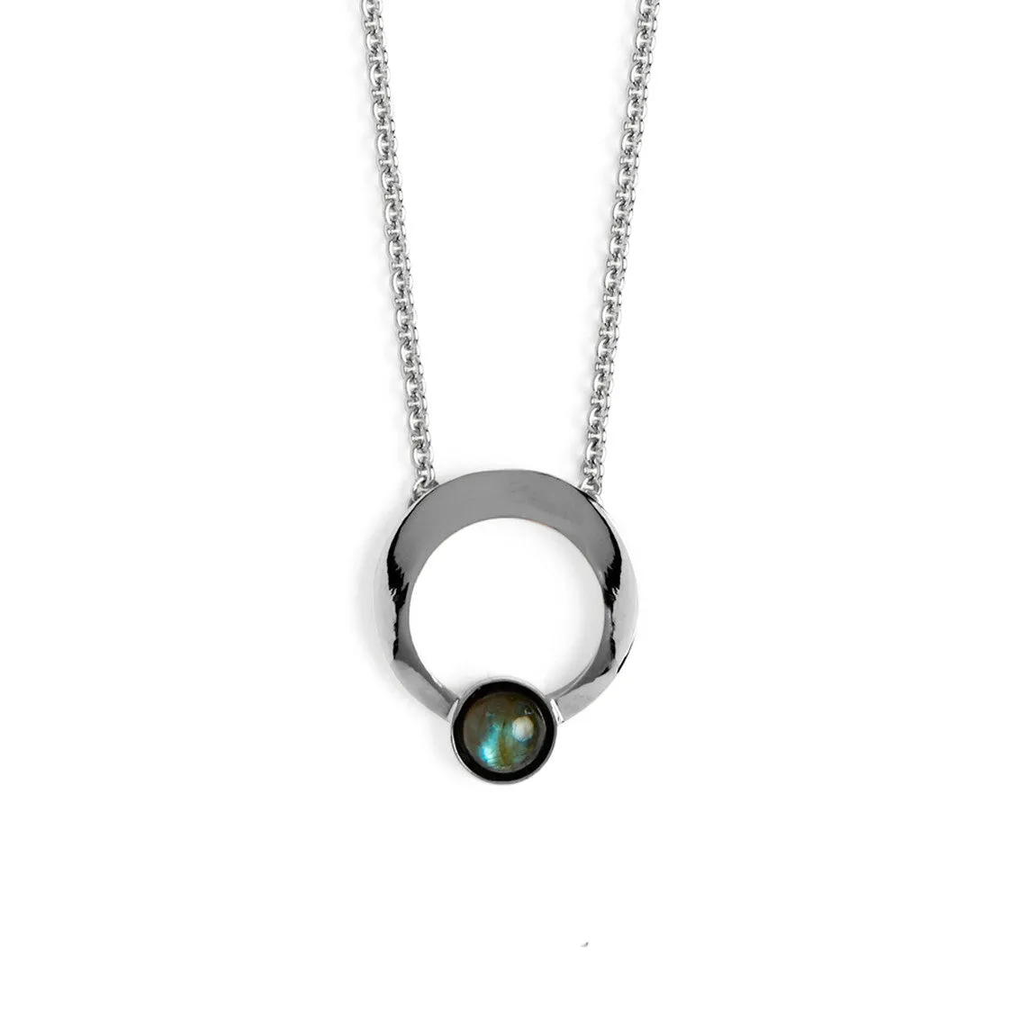 Halo Necklace in Silver