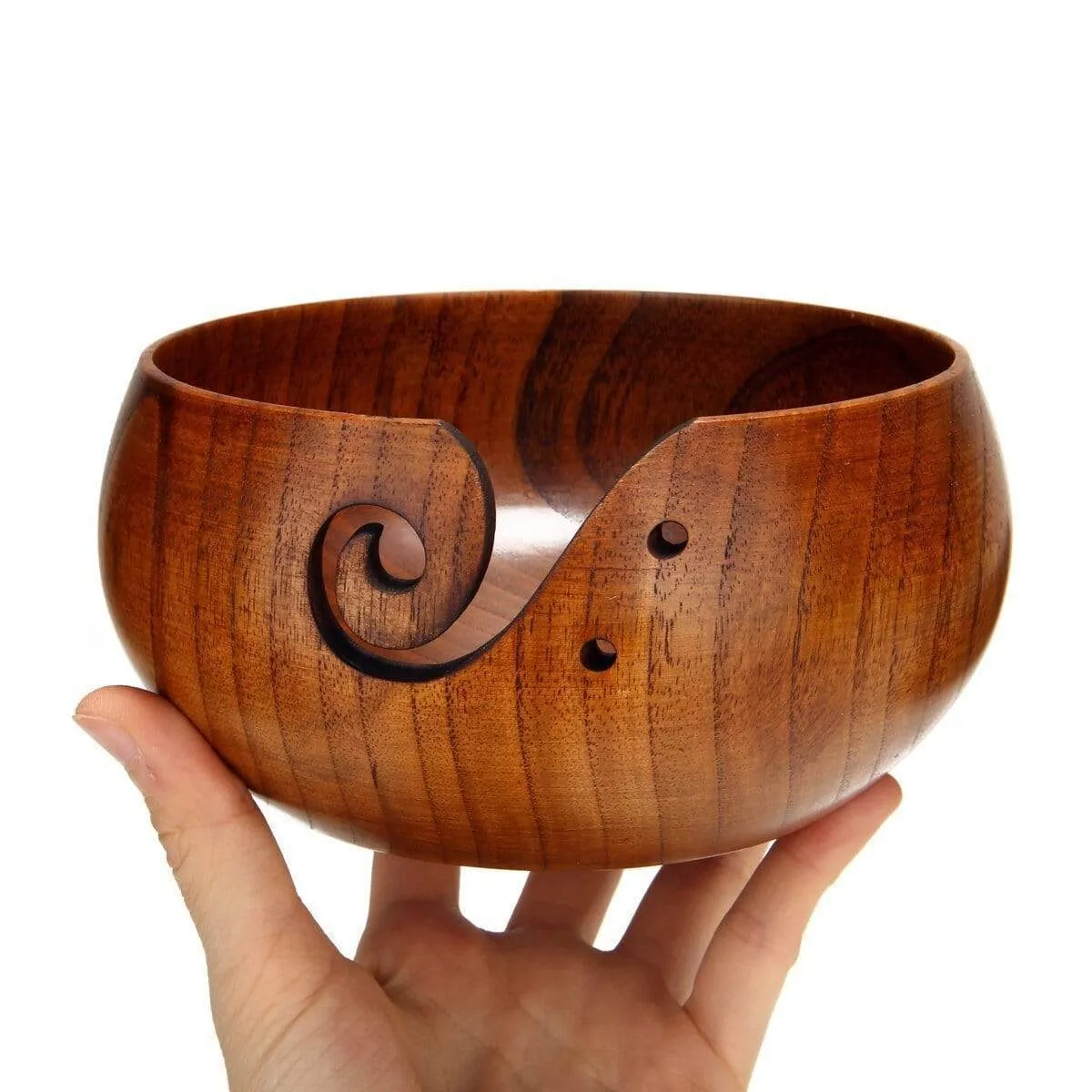 Handmade Wooden Yarn Bowl