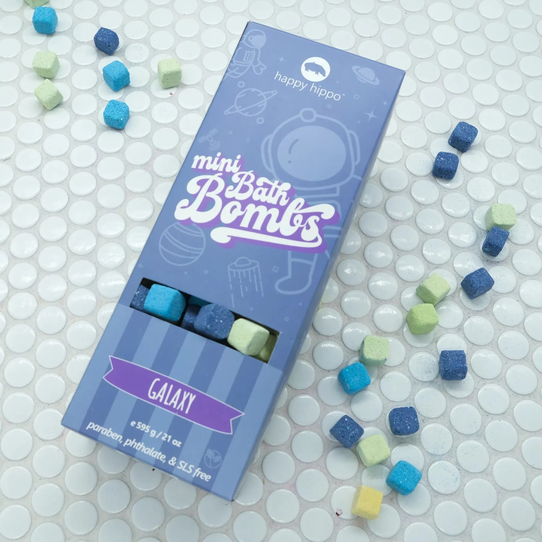 Happy Hippo Mini Bubble Bombs - Galaxy