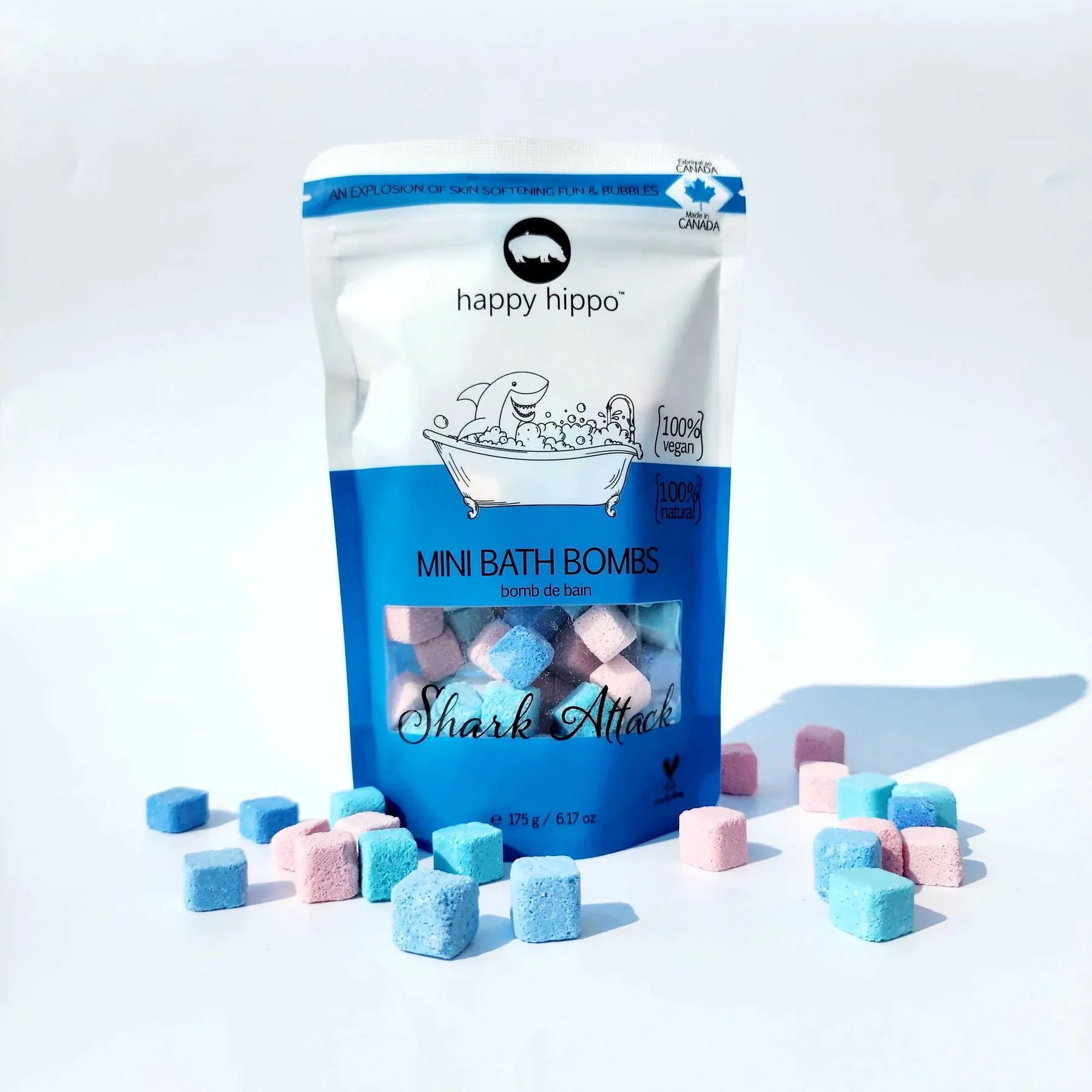 Happy Hippo Mini Bubble Bombs - Shark Attack