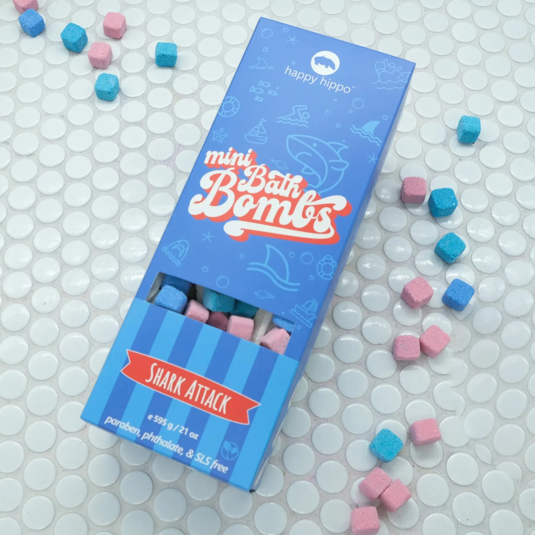 Happy Hippo Mini Bubble Bombs - Shark Attack