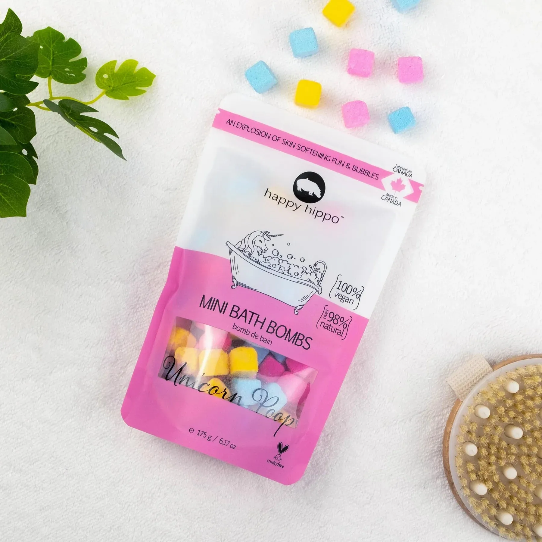 Happy Hippo Mini Bubble Bombs - Unicorn Poop