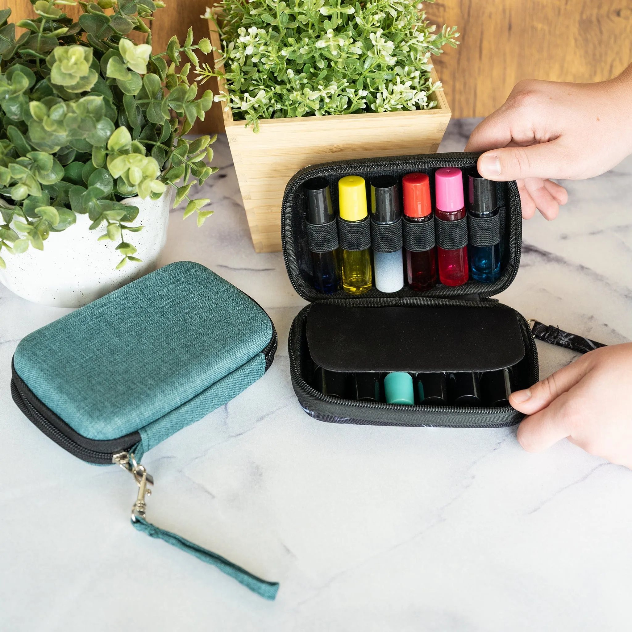 Hard Shell Case for Essential Oil Roller Bottles