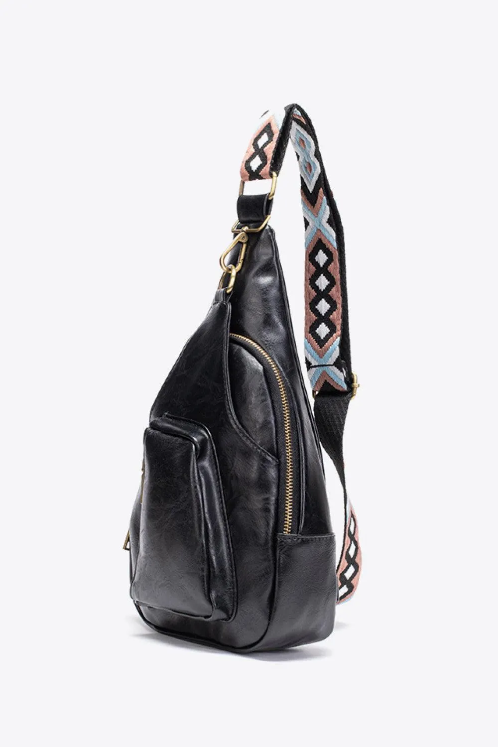 Hazel Blues® |  All The Feels PU Leather Sling Bag