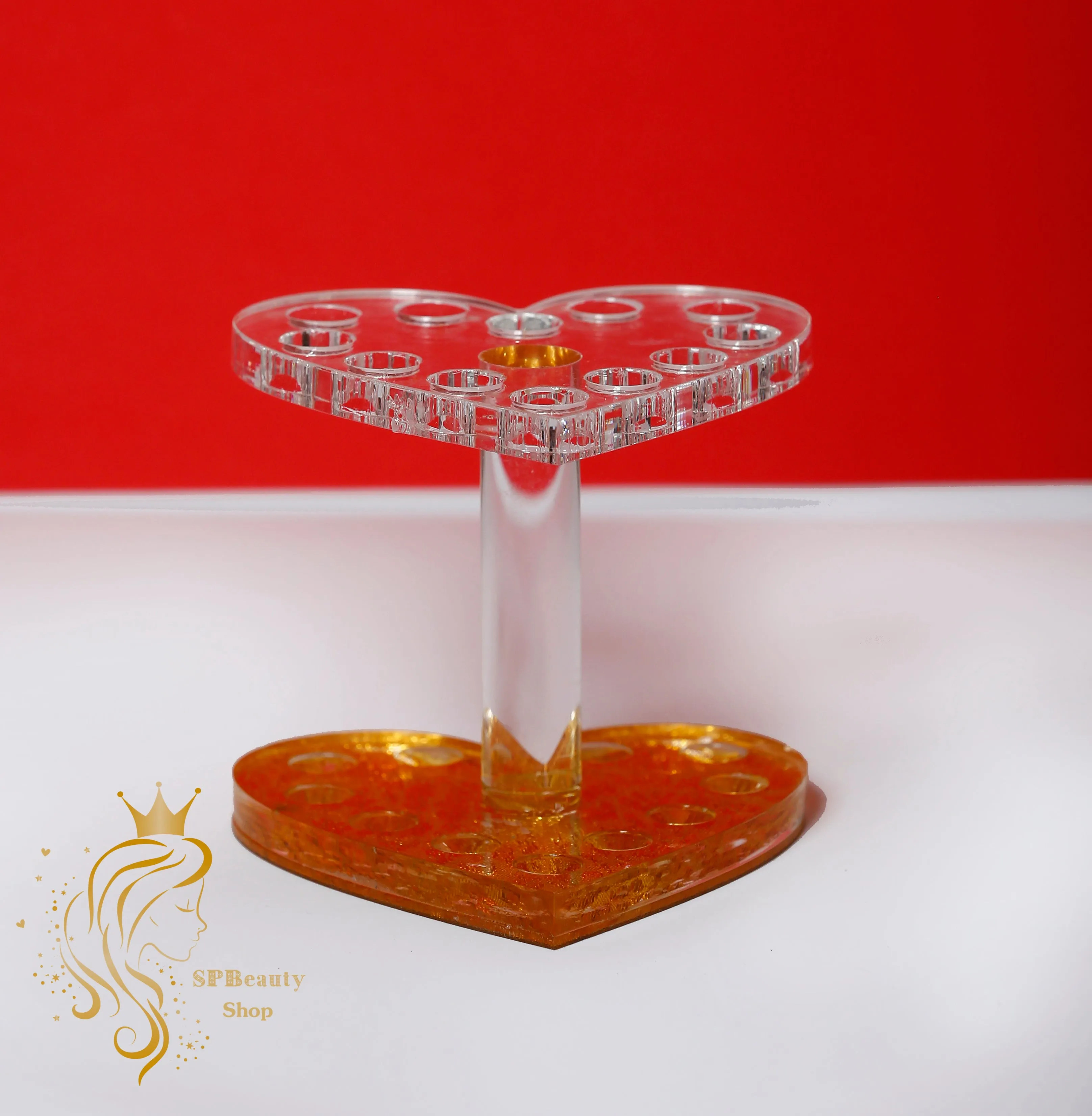 Heart shape brush holder, brush organizer, brush keeper