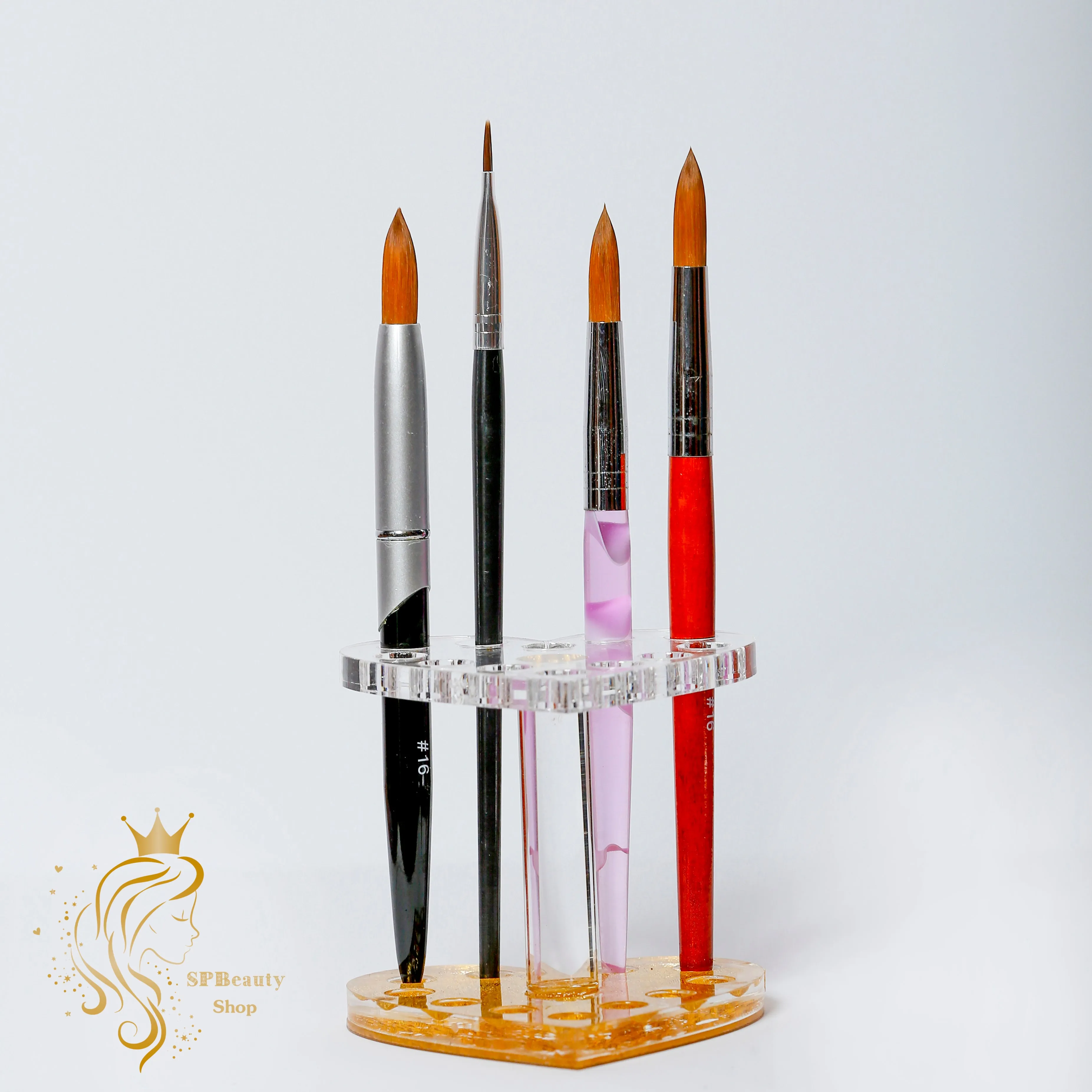 Heart shape brush holder, brush organizer, brush keeper