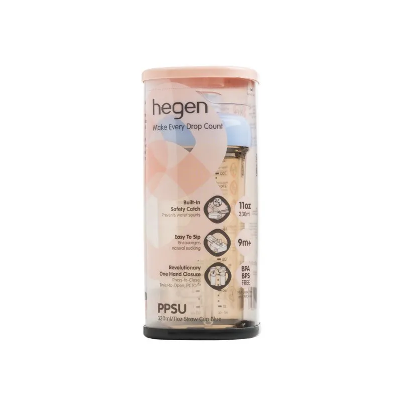 HEGEN PCTO™ 330ML/11OZ STRAW CUP PPSU BLUE