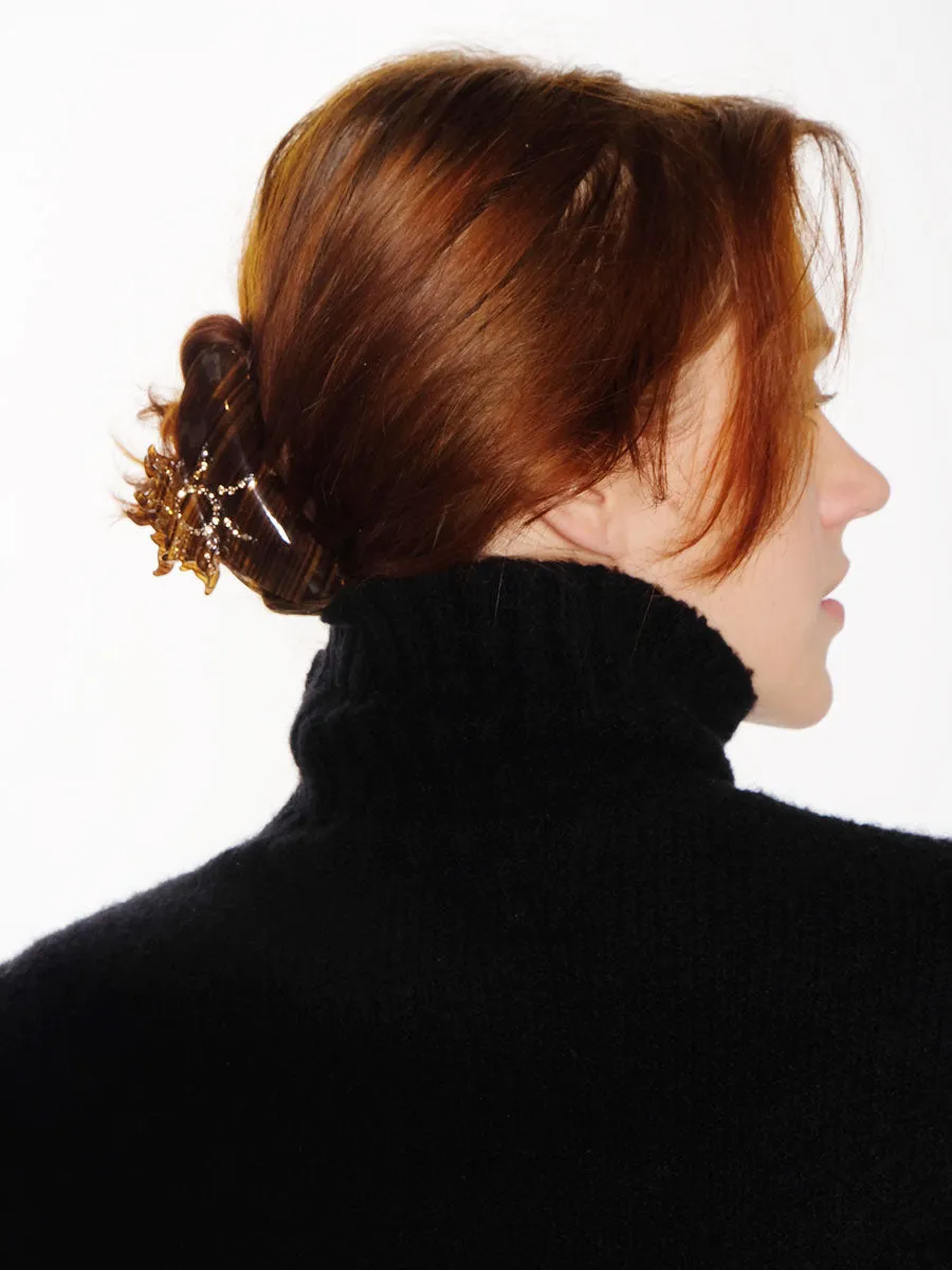 Helle Sunny Middle Hairgrip - Brown