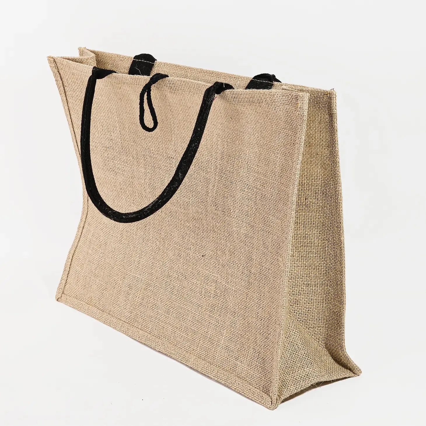 Hello Weekend Burlap Tote