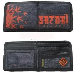 Hemp Leaves Bifold Hemp Wallet