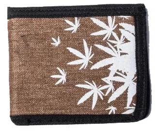 Hemp Leaves Bifold Hemp Wallet