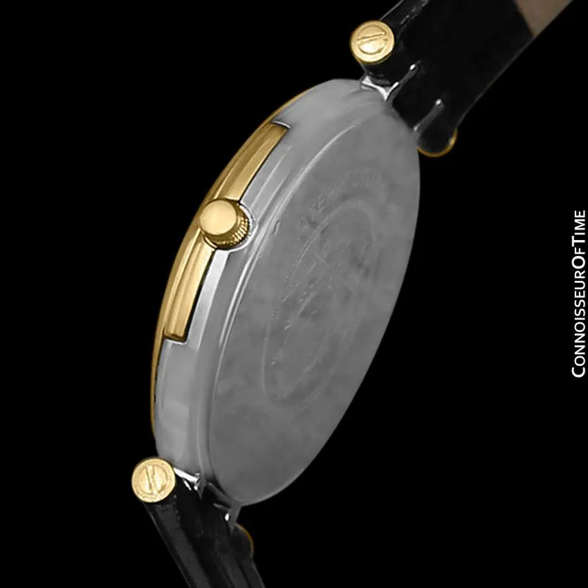 Hermes Windsor Mens Midsize Unisex Watch - Stainless Steel & 18K Gold Plated