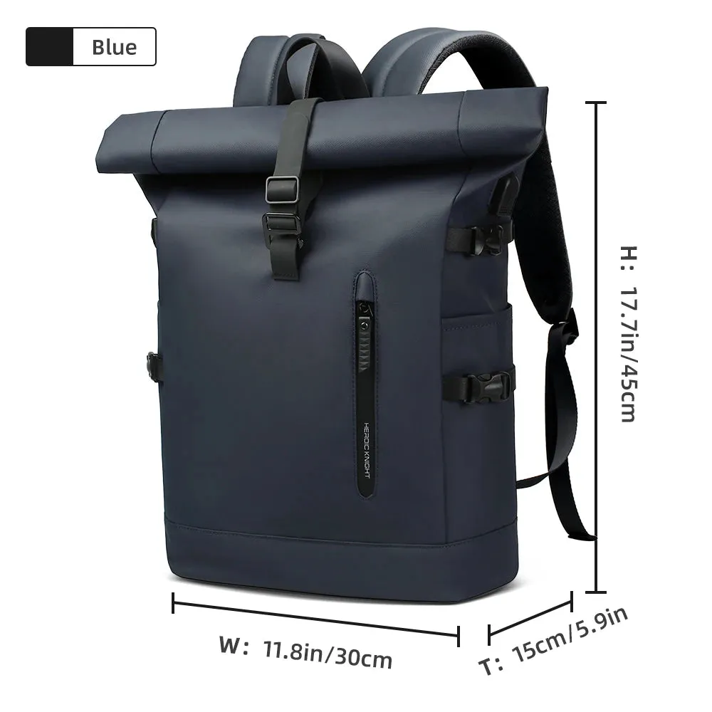 HK Expandable Travel Backpack for Men – Large Capacity Waterproof 15.6” Laptop Bag, Hiking Rucksack with USB Port