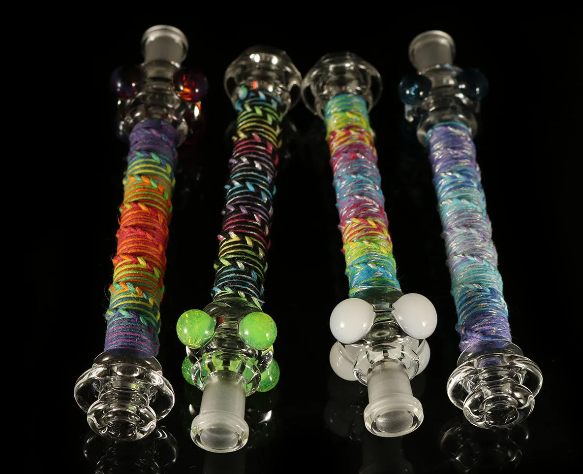Honey Straws with Hemp Wrap by, Multiverse Glass