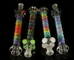 Honey Straws with Hemp Wrap by, Multiverse Glass