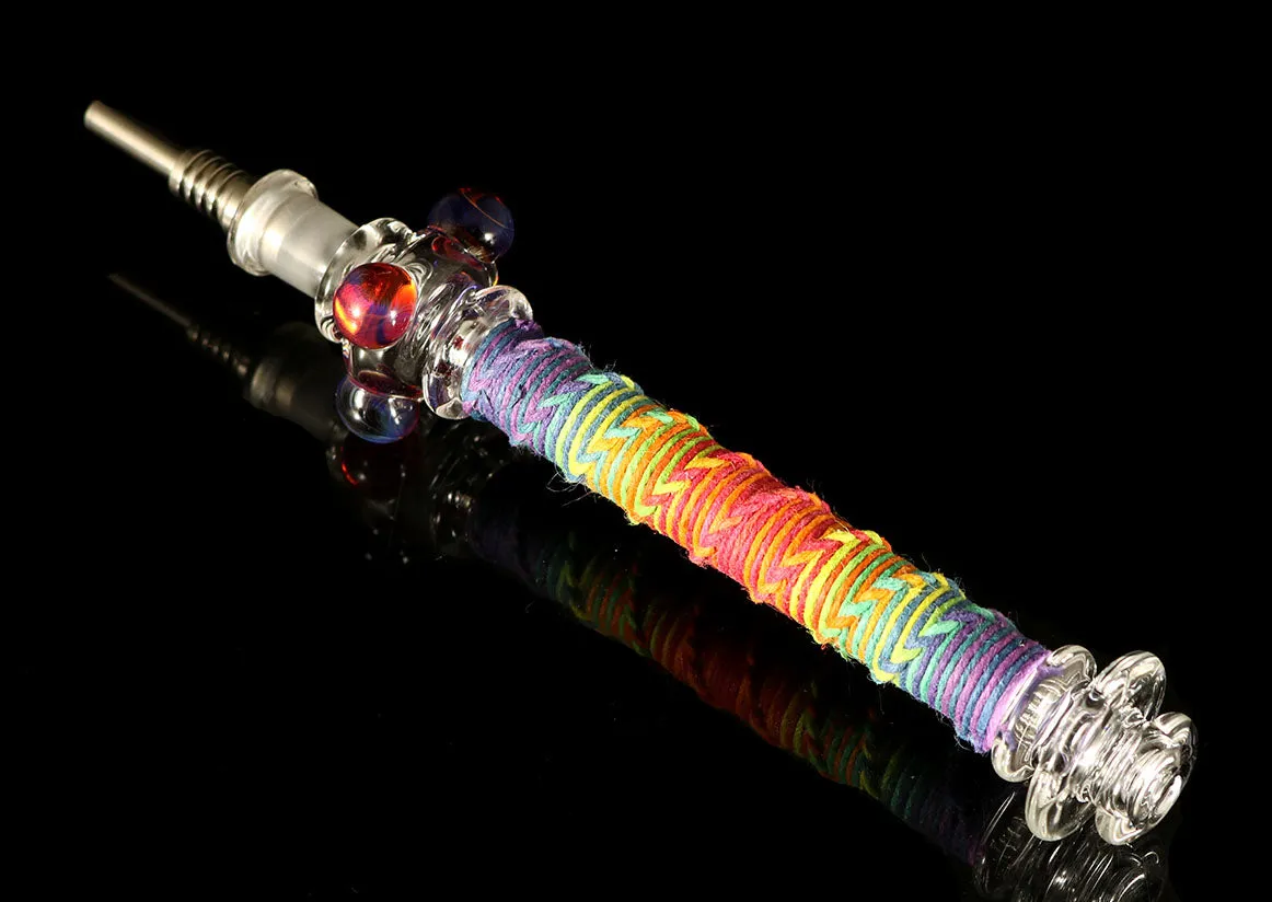 Honey Straws with Hemp Wrap by, Multiverse Glass