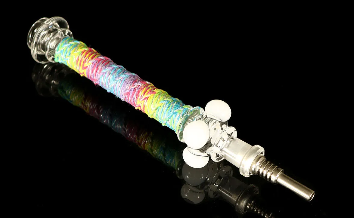 Honey Straws with Hemp Wrap by, Multiverse Glass