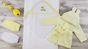Hooded Towel, Bath Mittens and Robe LS_0632