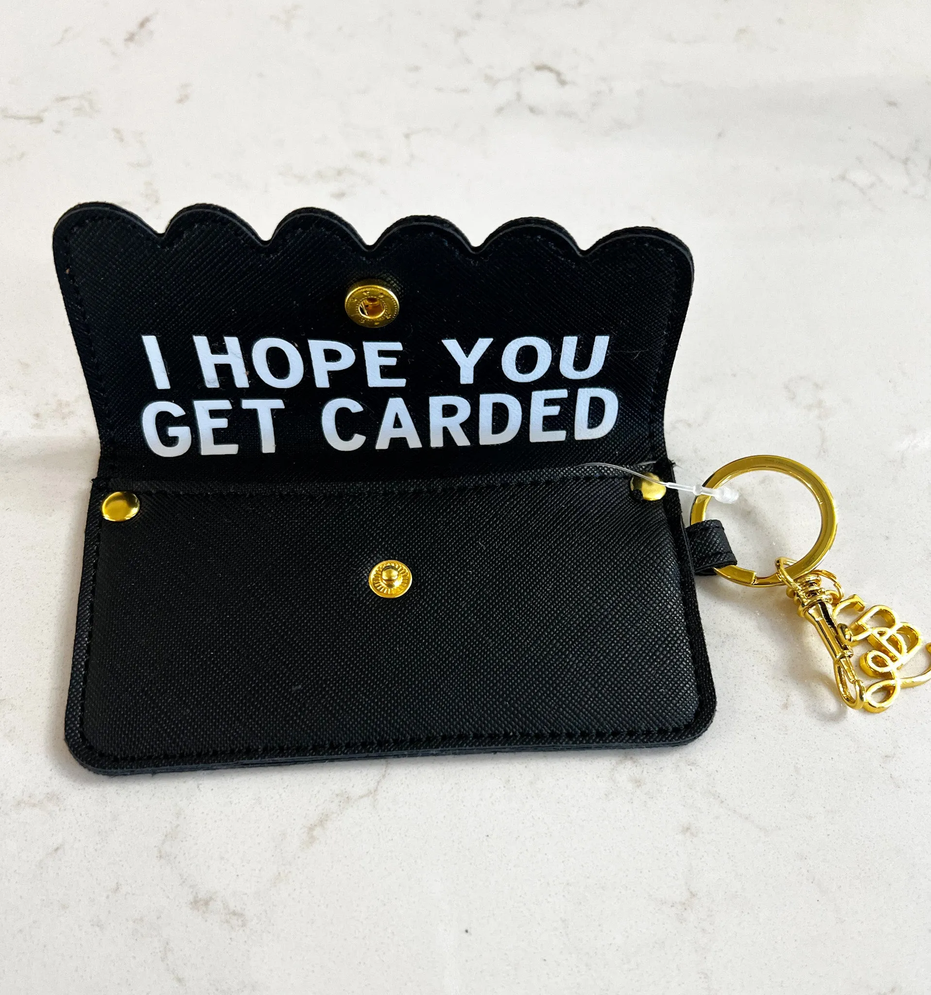 Hope You Get Carded Credit Card Pouch