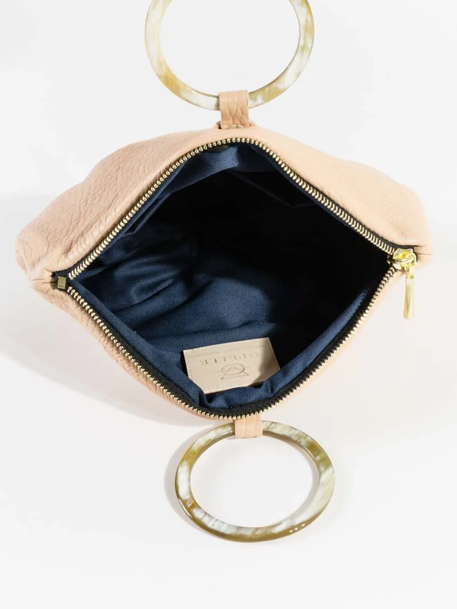 horn ring pochette - skin bubble lamb