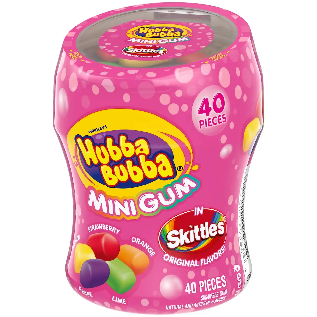 Hubba Bubba Sugar Free Skittles Gum