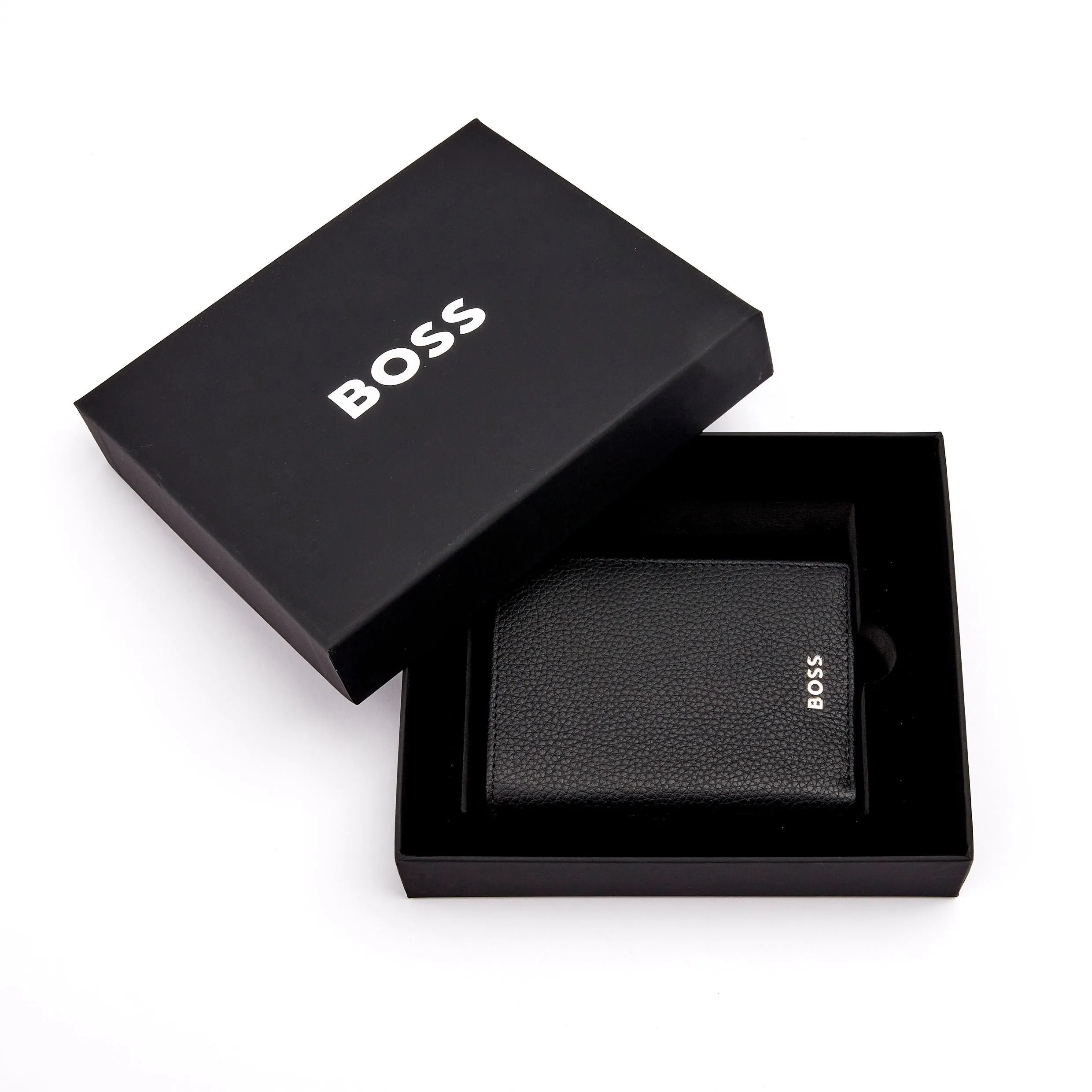 HUGO BOSS HLO416A - Money wallet Vertical flap Classic Grained Black