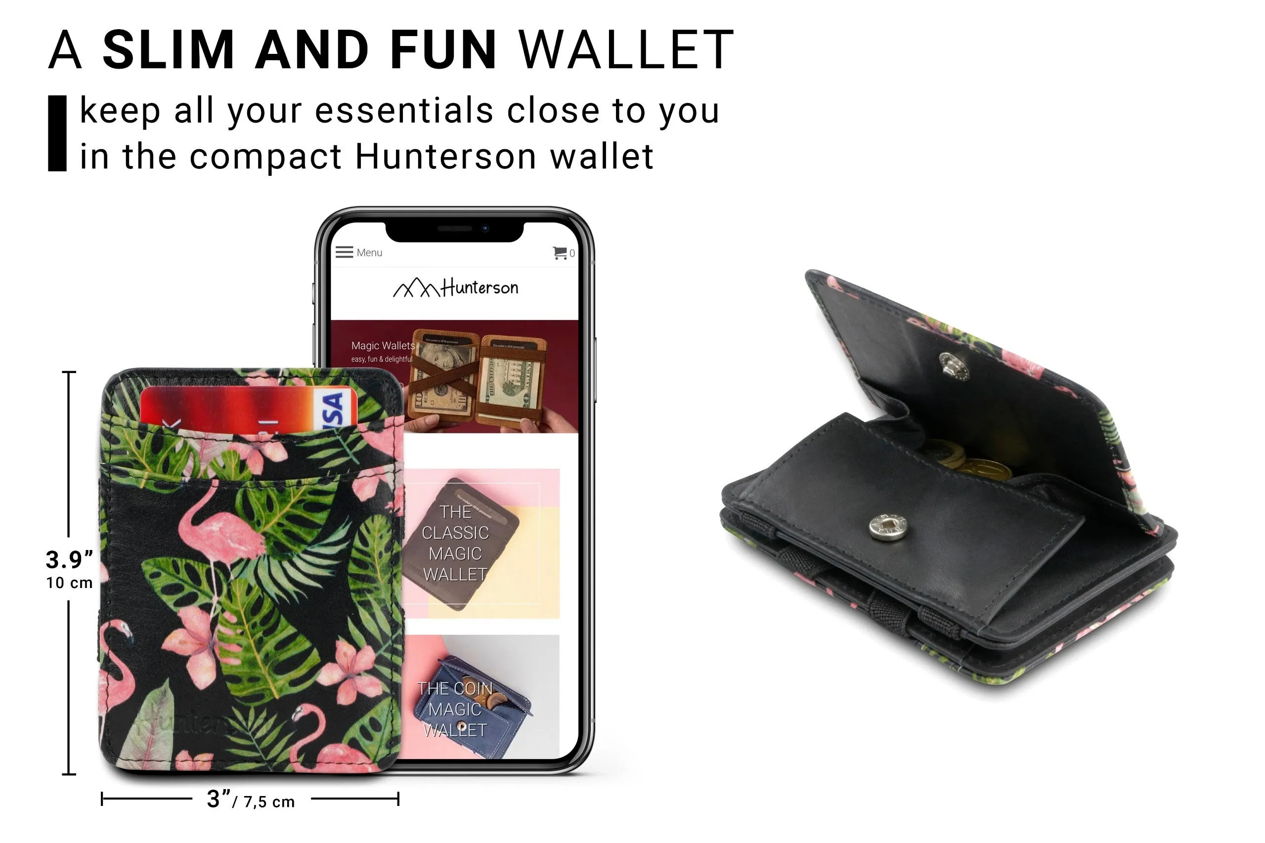 Hunterson RFID Magic Coin Wallet Print