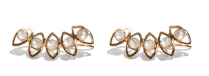 Hydra Ear Crawler in Gold with White Mother of Pearl