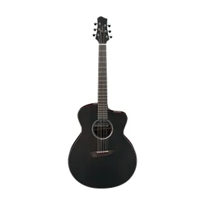 Ibanez Jon Gomm Signature JGM5 Guitar w/Gig Bag, Black Satin Top, Natural High Gloss Back and Sides