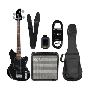 Ibanez TMB30-BK Talman Short Scale Bass Bundle, Black