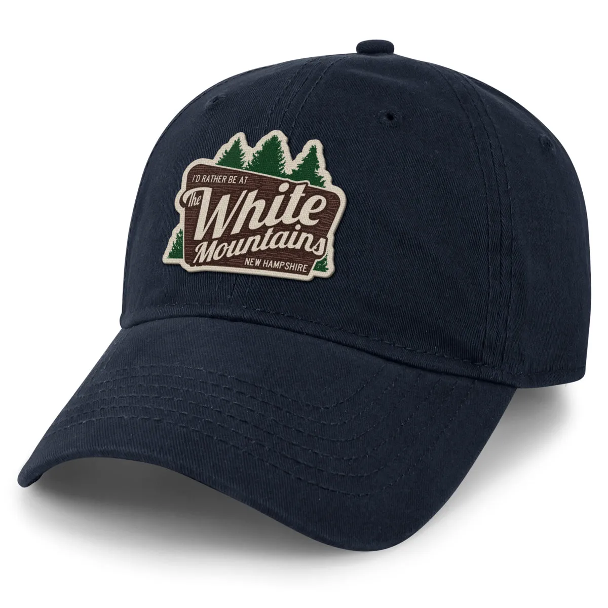 I'd Rather Be At The White Mountains Dad Hat
