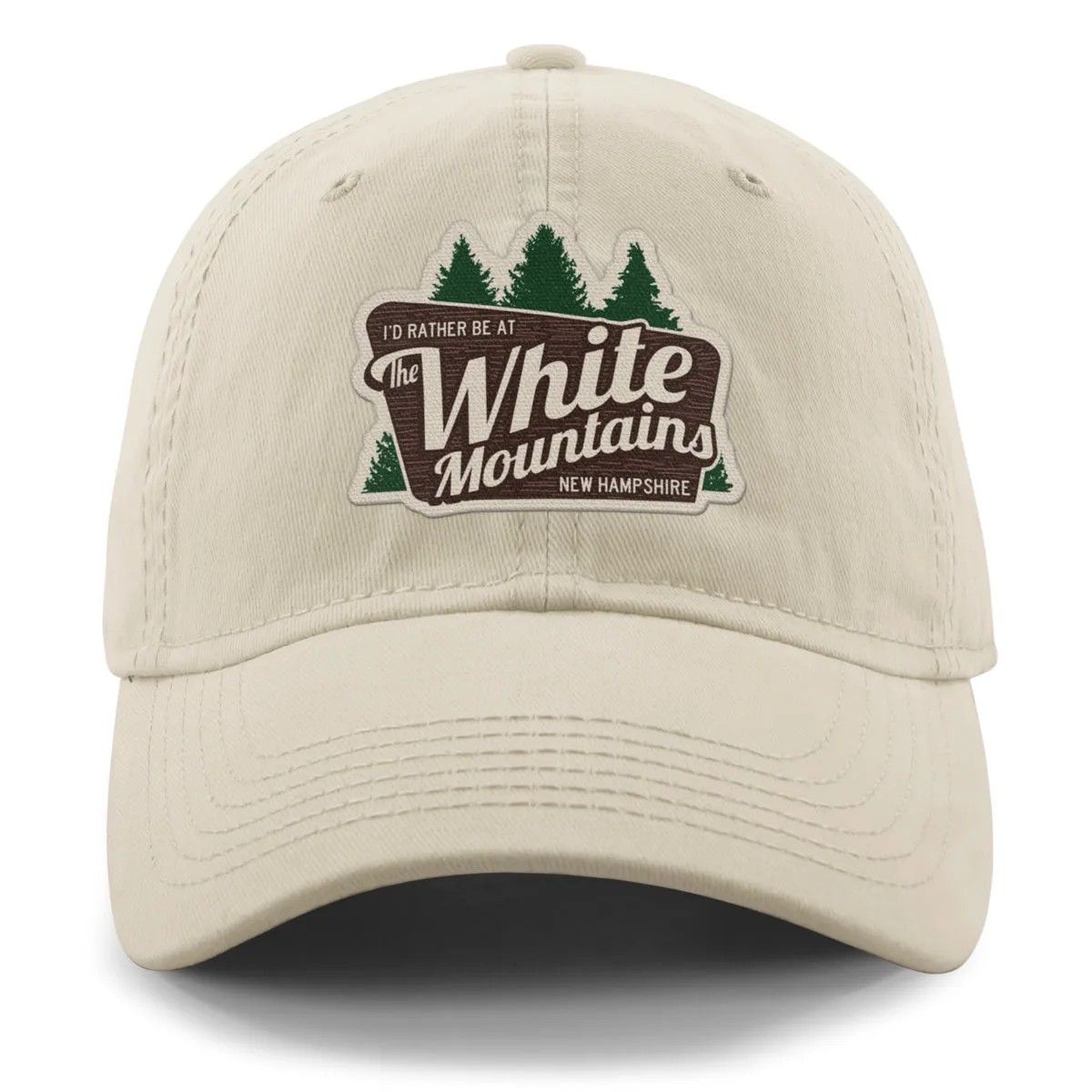 I'd Rather Be At The White Mountains Dad Hat