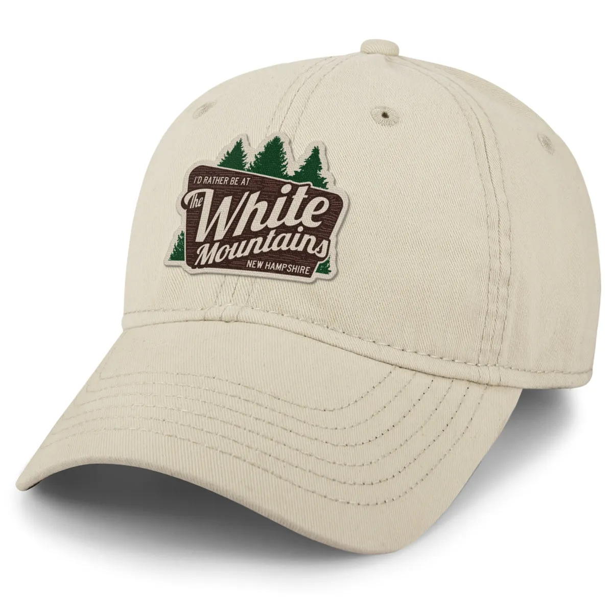 I'd Rather Be At The White Mountains Dad Hat