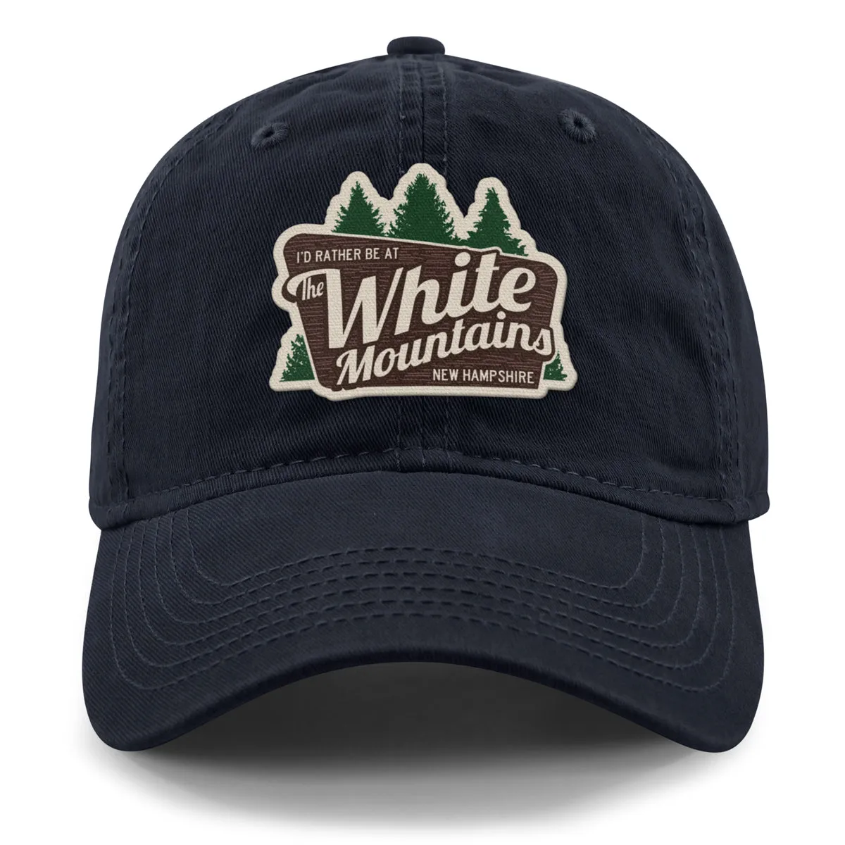 I'd Rather Be At The White Mountains Dad Hat