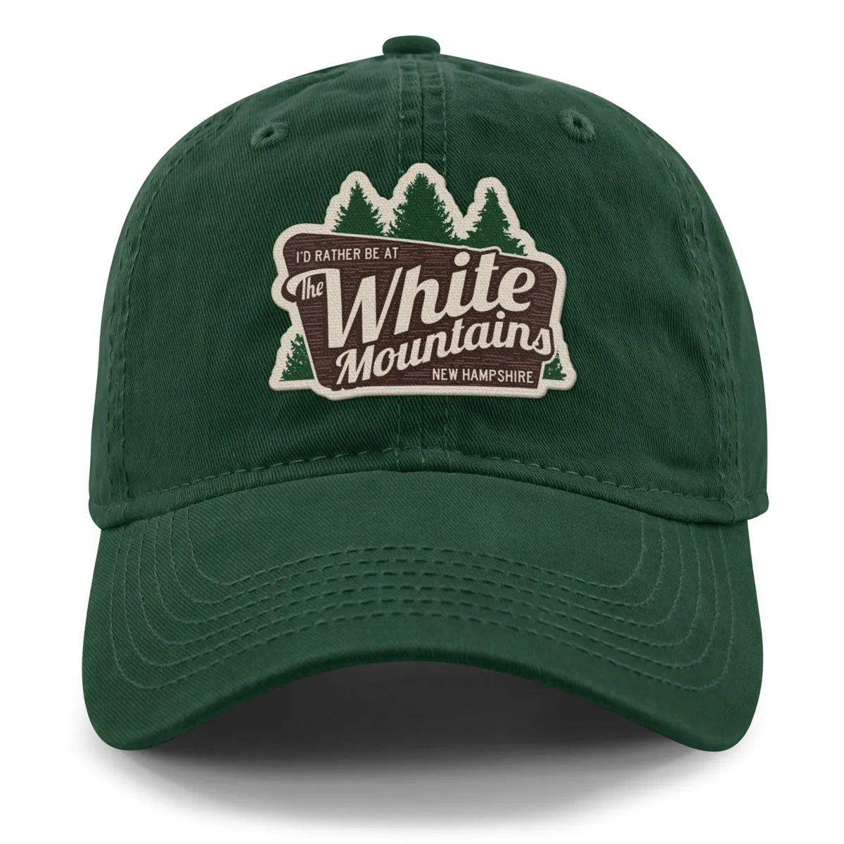 I'd Rather Be At The White Mountains Dad Hat